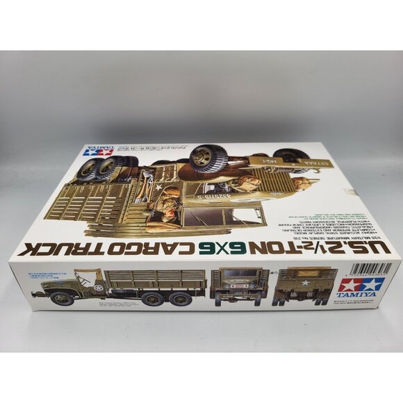 US Army 2 1/2 Ton 6X6 Cargo Truck, WWII, 1/35 Tamiya No.218, 1:35 MO3 NIB - Picture 4 of 6